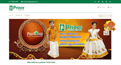 Desktop Screenshot of princepattupavada.com