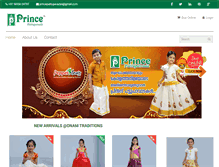 Tablet Screenshot of princepattupavada.com